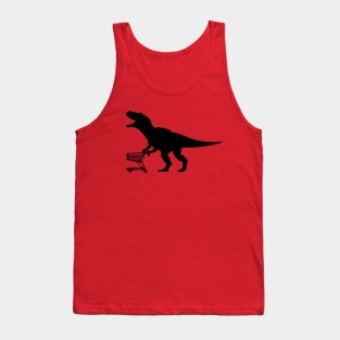 T-rex with trolley Tank Top